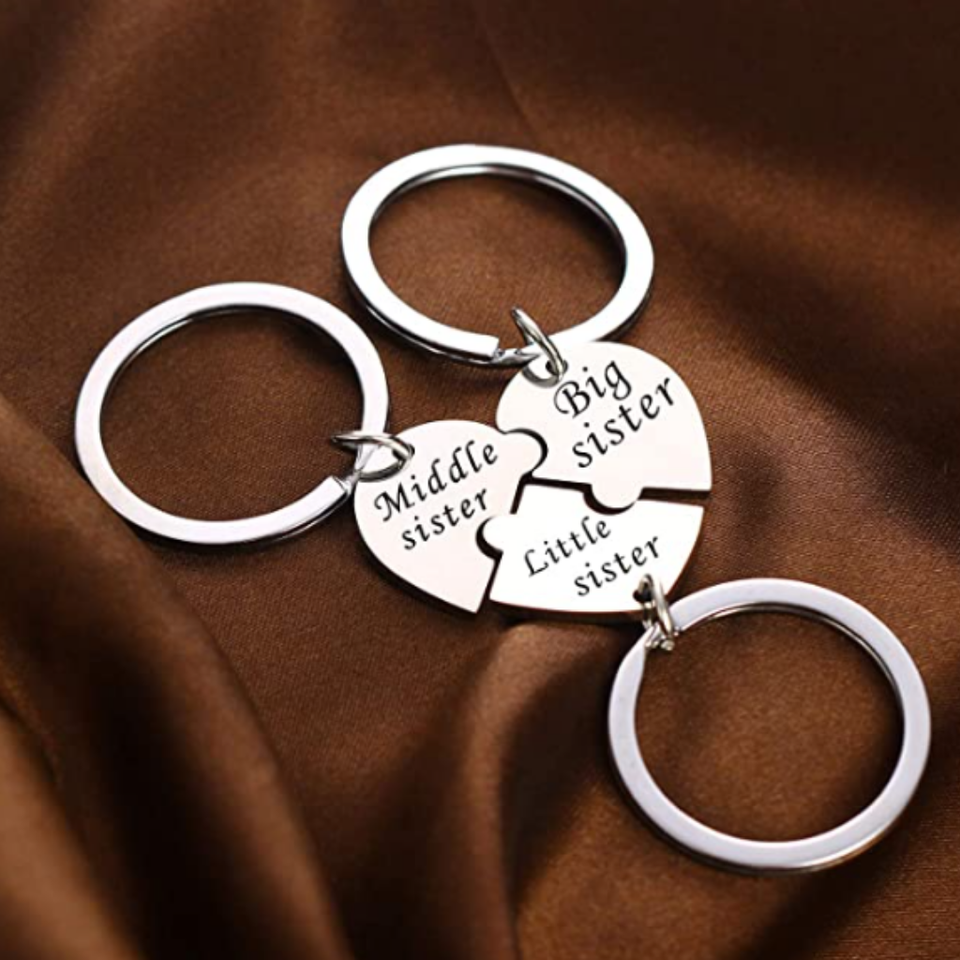 Sister Keychains for 3 Sisters