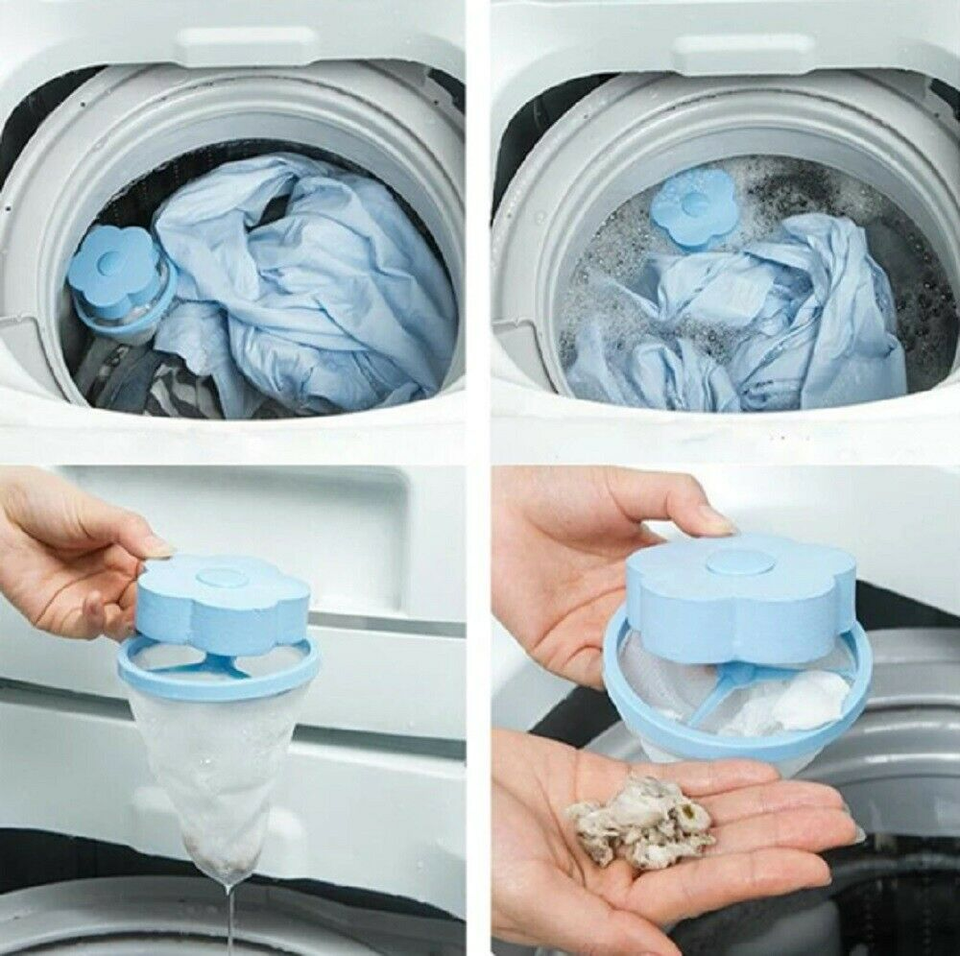 ✨NEW✨ 2 Pcs Floating Pet Fur Catcher Laundry Lint Pet Hair Remover For Washing Machine