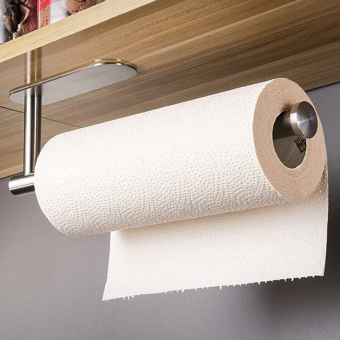 Self Adhesive Paper Towel Holder - Under Cabinet Paper Towel Rack for Kitchen