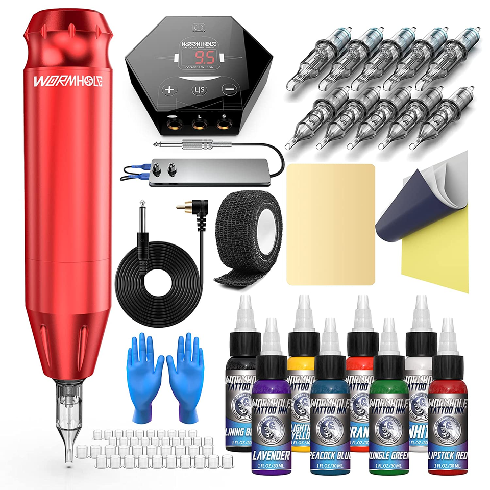 🔥Tattoo Pen Kit Complete Tattoo Kit Professional Rotary Tattoo