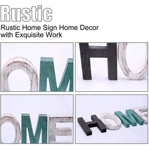 💯NEW❗ Home Sign Home Decor Signs, Teal Wall Decor Home Wooden Letters for Wall Decor Rustic