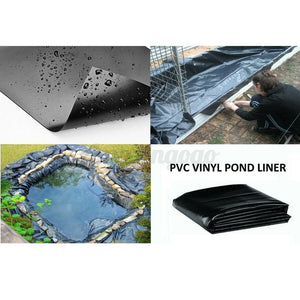 33X26 ft Fish Pond Liner PVC Membrane Reinforced Gardens Pools Landscaping