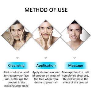 Beard Growth Oil Serum Fast Growing Beard Mustache Facial Hair Grooming for Men