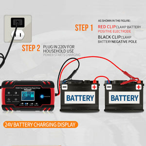 12/24V Car Jump Starter Booster Jumper Box Power Bank Battery Charger Portable