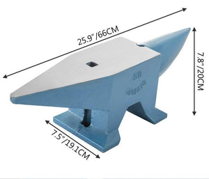 110lb Blacksmith Anvil Steel Anvil 50kg Solid Heat Treated Round Horn Metal Work