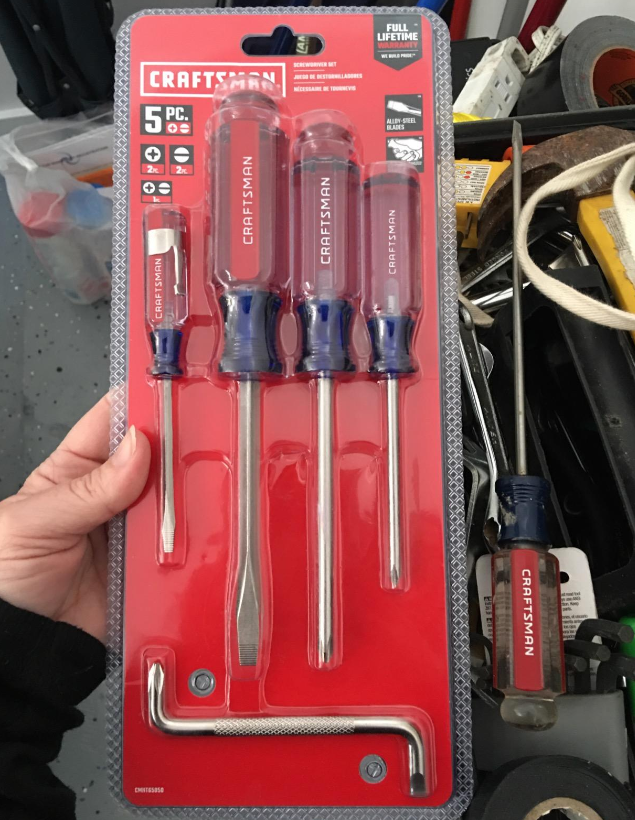 🪛CRAFTSMAN Screwdriver Set, 5-Piece