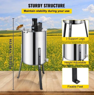 Electric Honey Extractor 4 Frame Stainless Steel Beekeeping Equipment 120w “Brand New”