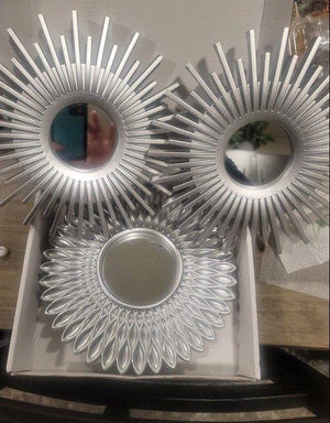 🌔CLEARANCE SALE🌔 ~ 3 PACK Mirrors Silver Wall Decor Round - BRAND NEW💯