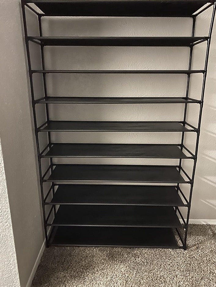 Shoe Storage Rack 10 Tiers, 50 Pair Capacity Cabinet Closet Organizer