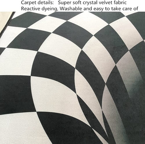 ☀️3D Printed Round Vortex Illusion Living Room Rug Carper Floor Door Mat Anti-slip-40*60 CM