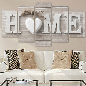 5Pcs Unframed Modern Wall Art Painting Print Set Canva Picture Home Room Decor