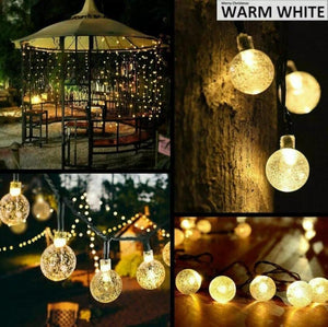2 Pack Waterproof Outdoor String Light 60 LEDs 40ft with 8 modes