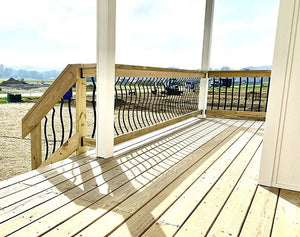 Deck Balusters 51pcs 32”x1” Aluminum Alloy Wood Composite Porch Balcony Spindles Staircase Railing