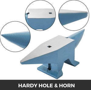 110lb Blacksmith Anvil Steel Anvil 50kg Solid Heat Treated Round Horn Metal Work