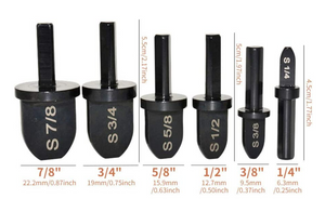 6pcs Swaging Tool Drill Bit Set| Copper Pipe Swaging Tool Drill Bits| Twist Drill Bits| Power Tools