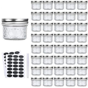 Sale❗❗ 40 Pack Mason Jars 4 oz Canning Jars w/ Regular Lids