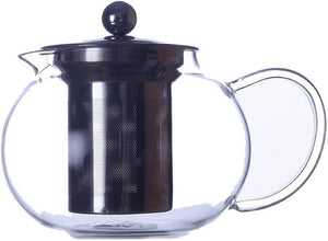 High Borosilicate Glass Tea Pot Stainless Steel Infuser Heat Resistant Looser Tea