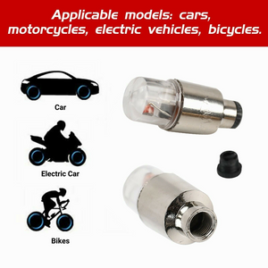 4PCS Car Wheel Tire Tyre Air Valve Stem LED Light Cap Cover Car Accessories