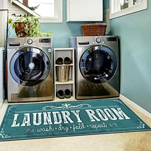 24"x71" Laundry Room Rug Non Slip Large Laundry Rug Runner Machine Washable