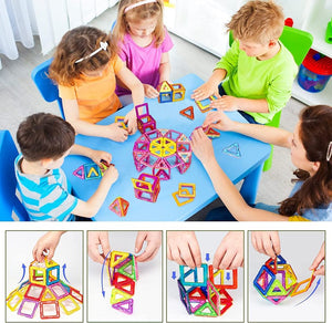 Magnetic Blocks Building Blocks Educational Toys Construction Stacking Toy-64 pcs For Kids Ages 3+