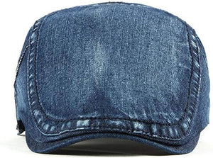 Men's Hats Denim Cotton Newsboy Cap Driving Hunting Cabbie Hats (2 Pack)