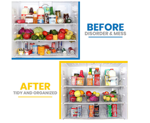 Set of 8 Pantry Organizers Kitchen Storage Racks for Freezers