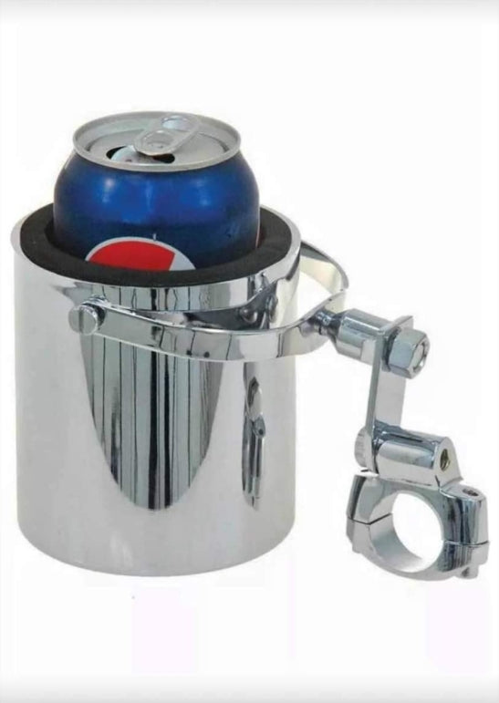 🔥NEW Motorcycle Cup Holder Chrome Handlebar Drink Bottle Holder for Harley Universals