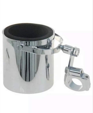 🔥NEW Motorcycle Cup Holder Chrome Handlebar Drink Bottle Holder for Harley Universals