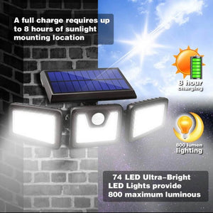 1 PACK LED Solar Flood Lights