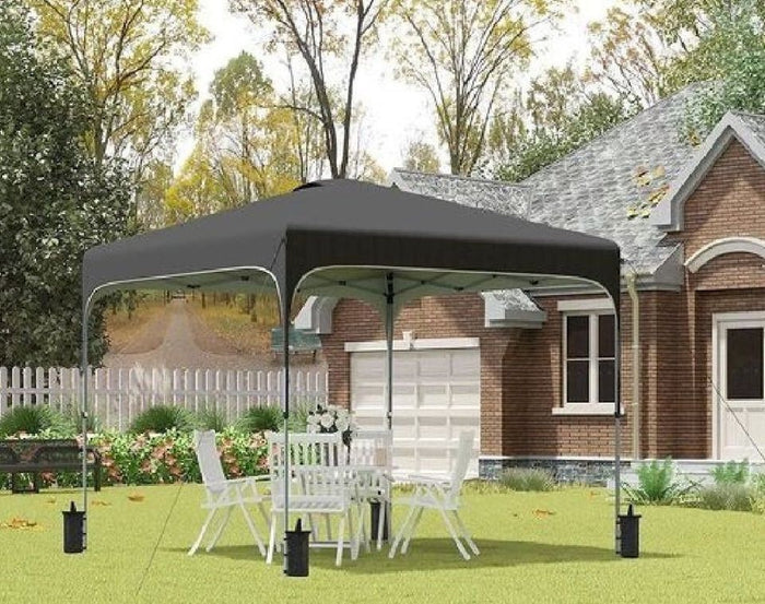 🚩4pcs Outdoor Pop Up Canopy Tent Umbrella Black Foldable Weight Sand Carry Bag Grommet