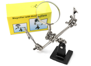 Soldering Stand w/ Magnifier Glass| 5X Adjustable Magnifying Glass| Welding Equipment| Soldering & Brazing Equipment
