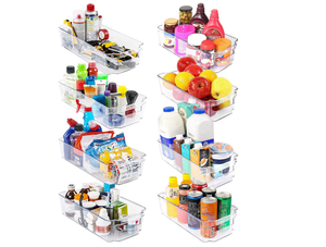 Set of 8 Pantry Organizers Kitchen Storage Racks for Freezers