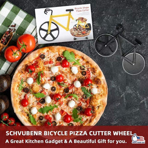 Bicycle Pizza Cutter Wheel Funny Gifts for Cyclists Bike Pizza Cutter