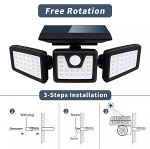 1 PACK LED Solar Flood Lights