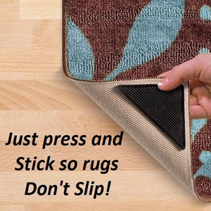 ✱Clearance Sale!!✱ Set of 4 Area Carpet Rug Non-Slip Gripper Pad for Tile Floors, Carpets, Floor Mats!