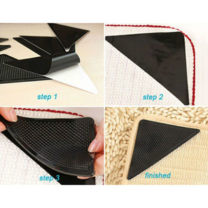 ✱Clearance Sale!!✱ Set of 4 Area Carpet Rug Non-Slip Gripper Pad for Tile Floors, Carpets, Floor Mats!
