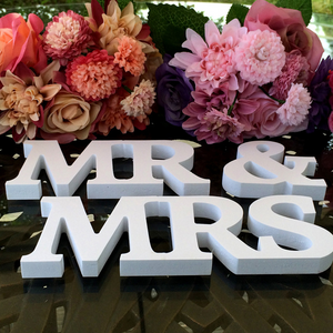 🌸CLEARANCE SALE! Mr And Mrs Vintage Wedding Letters Sign, Table Decoration🌸