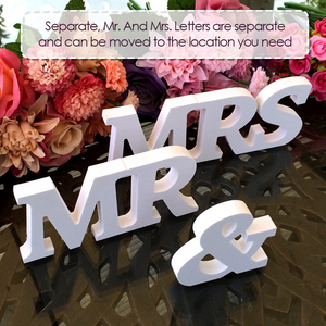 🌸CLEARANCE SALE! Mr And Mrs Vintage Wedding Letters Sign, Table Decoration🌸