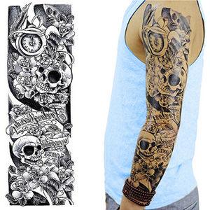 5pcs Large Temporary Body Art Arm Tattoo Sticker Sleeve Man Women Waterproof USA