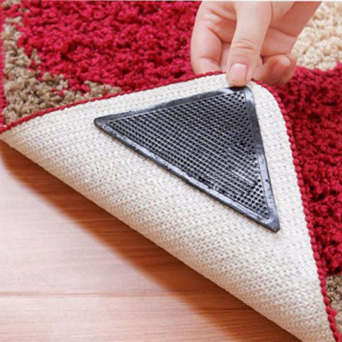 ✱Clearance Sale!!✱ Set of 4 Area Carpet Rug Non-Slip Gripper Pad for Tile Floors, Carpets, Floor Mats!