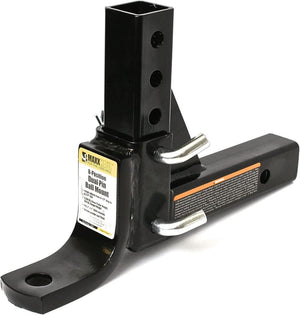 8-Position Adjustable Ball Mount Tow Hitch - 5000 lbs. GTW Capacity , Black