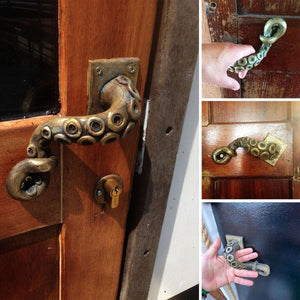 ♦ TRENDING ITEM!! Vintage Octopus Door Handle Bronze Funny Decoration ♦