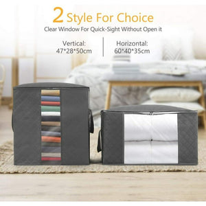 💯CLEARANCE❗️❗️3 Pack Large Capacity Comforters Storage Bags Closet Organizers, 90L💯