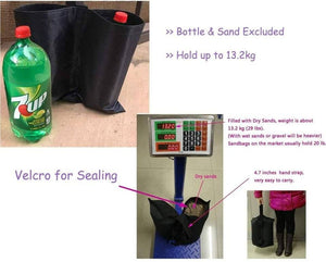 🚩4pcs Outdoor Pop Up Canopy Tent Umbrella Black Foldable Weight Sand Carry Bag Grommet