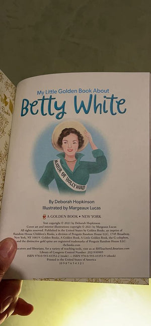 NEW!!!My Little Golden Book About Betty White Hardcover