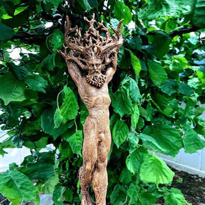 Latest Tree Figure Statue Garden Resin Craft Ornament 3D God Sculpture Decor