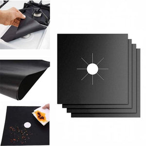 ♦ TRENDING ITEM!! 4 Pack Reusable Gas Stove Burner Protector Covers, 10.6" x 10.6" ♦