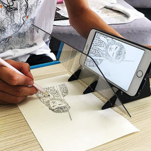 ✏️NEW✏️ Sketch Tracing Drawing Board Optical Draw Projector Painting Reflection
