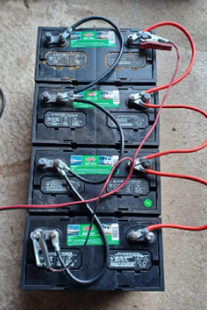 4AWG 24-Inch Battery Inverter Cables Set, 4Gauge x 24" (1 Black & 1 Red)