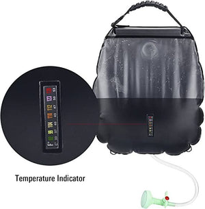 Solar Shower Bag, 5 gallons/20L Solar Heating Camping Shower Bag Hot Water with Temperature 45°C